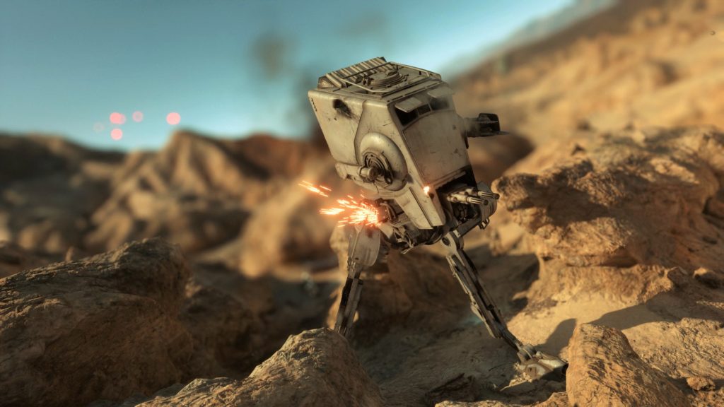 AT-ST on Tatooine in Skirmish.