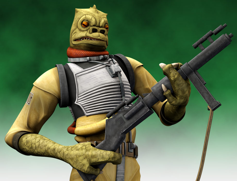 Bossk in the Clone Wars TV show.