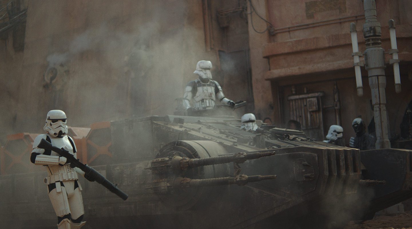 Tank trooper on Jedha.