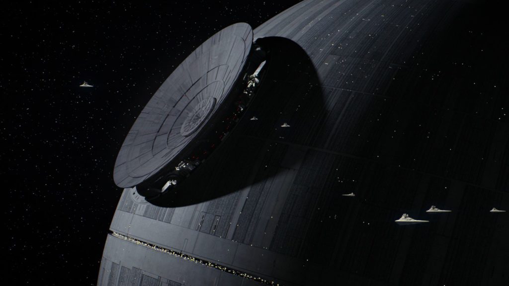 Final touches being put on the Death Star.