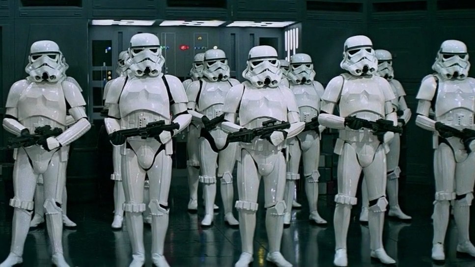 Stormtroopers on the Death Star.
