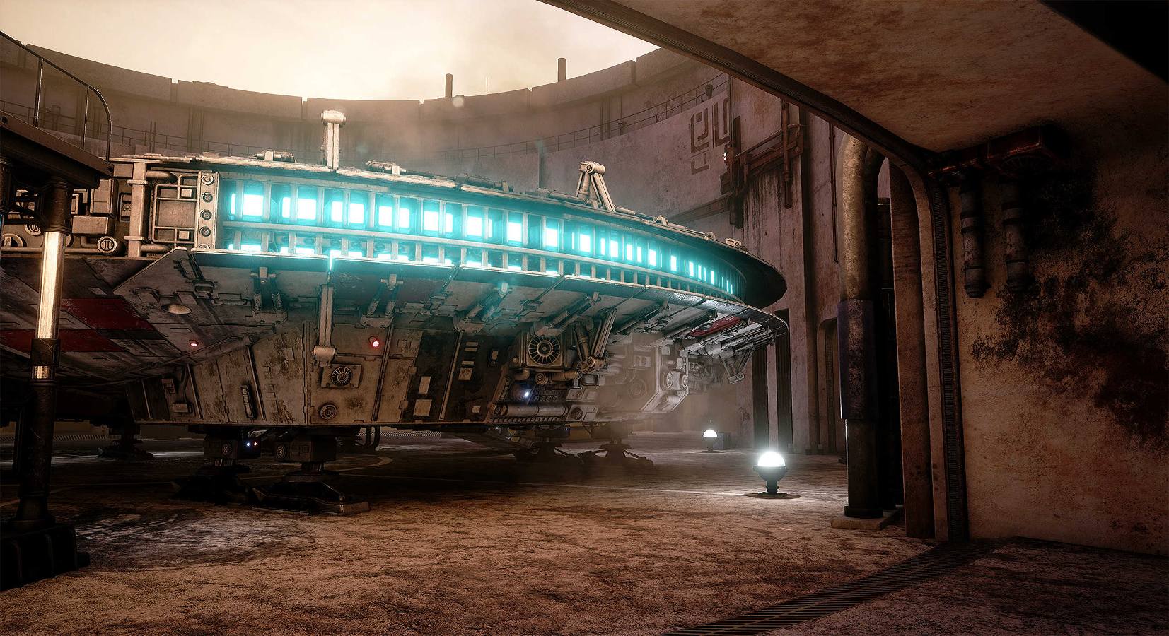 Millennium Falcon in a Mos Eisley fan project.