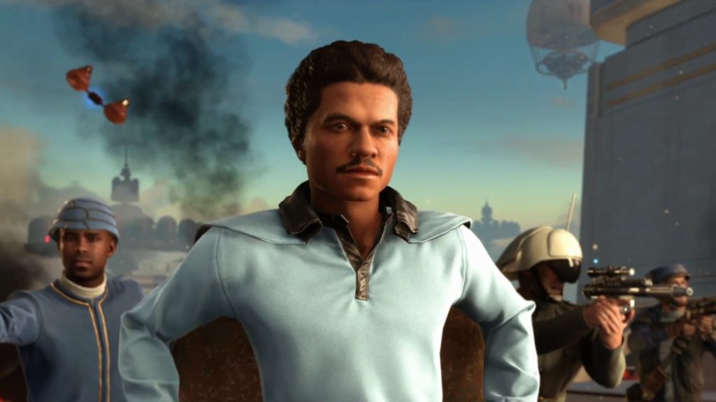 Lando on Bespin in Battlefront.