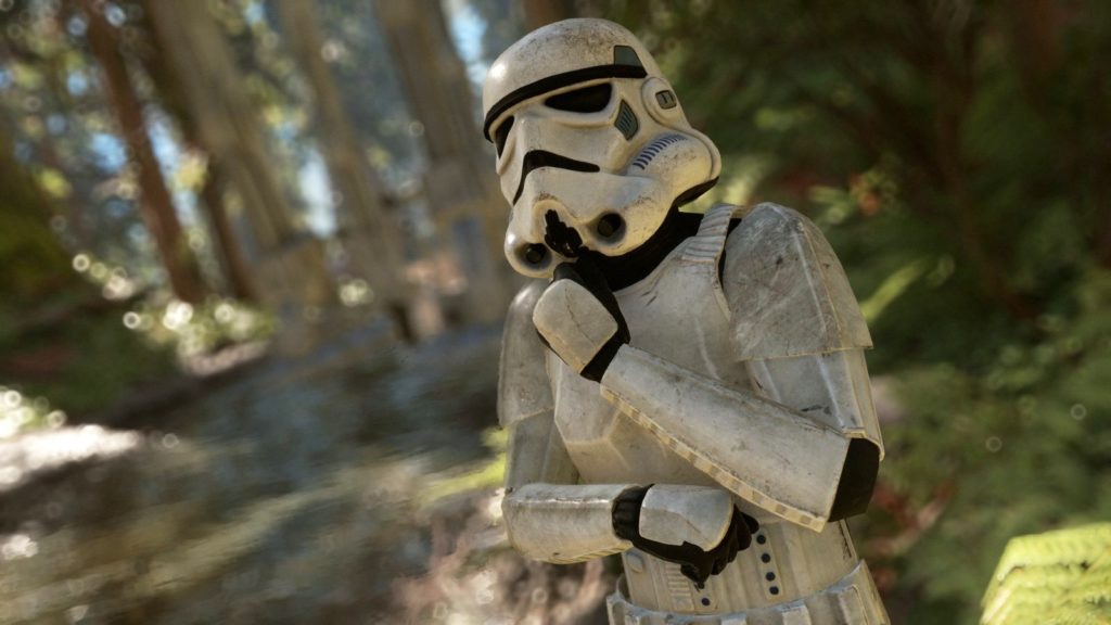 A stormtrooper reflects on life while in the midst of war on the Forest Moon of Endor.