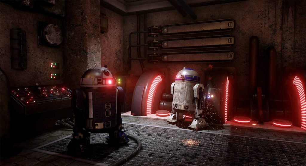 R2-D2 in the Unreal 4 fan project.