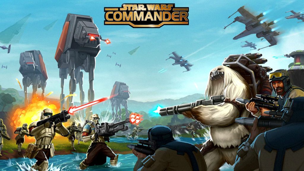 Key art for the Star Wars Commander Rogue One update.