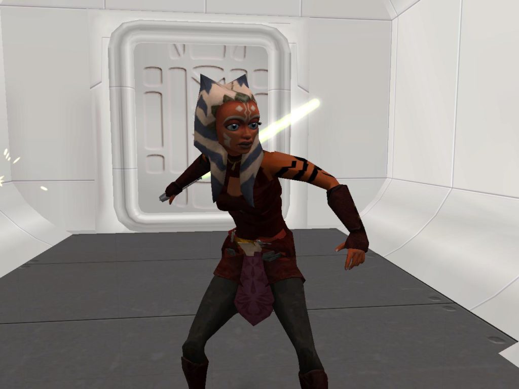 Ahsoka from The Clone Wars TV show modded into Battlefront II.