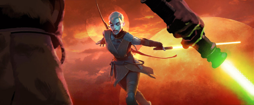 Asajj Ventress reveal art.