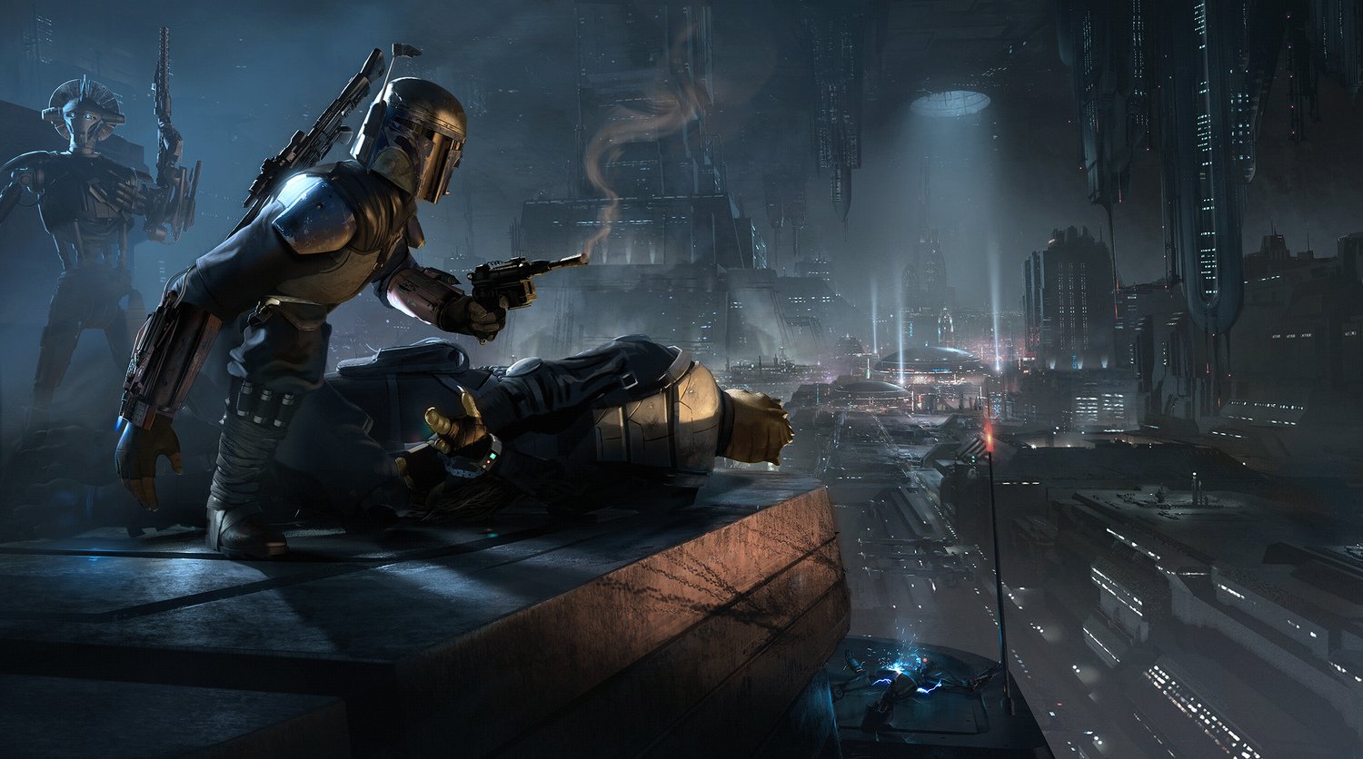 Boba Fett in concept art for Star Wars 1313.