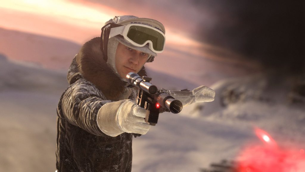 Han Solo on Hoth in Battlefront.