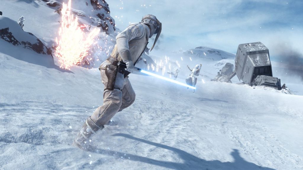 Luke on Hoth in Battlefront.