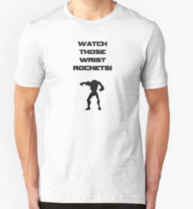 Watch those wrist rockets Battlefront t-shirt.