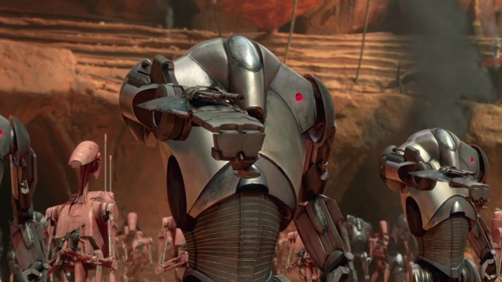 Super Battle Droid in Star Wars.