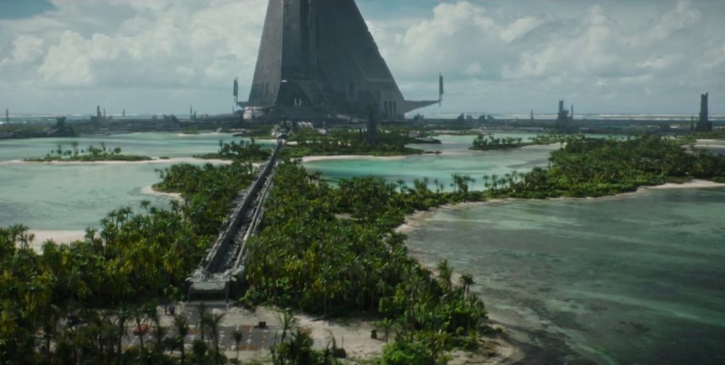 Imperial base on Scarif.