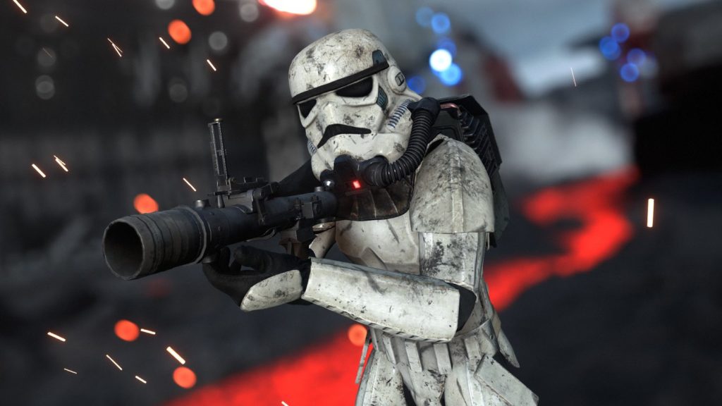 Stormtrooper on Sullust in Battlefront.