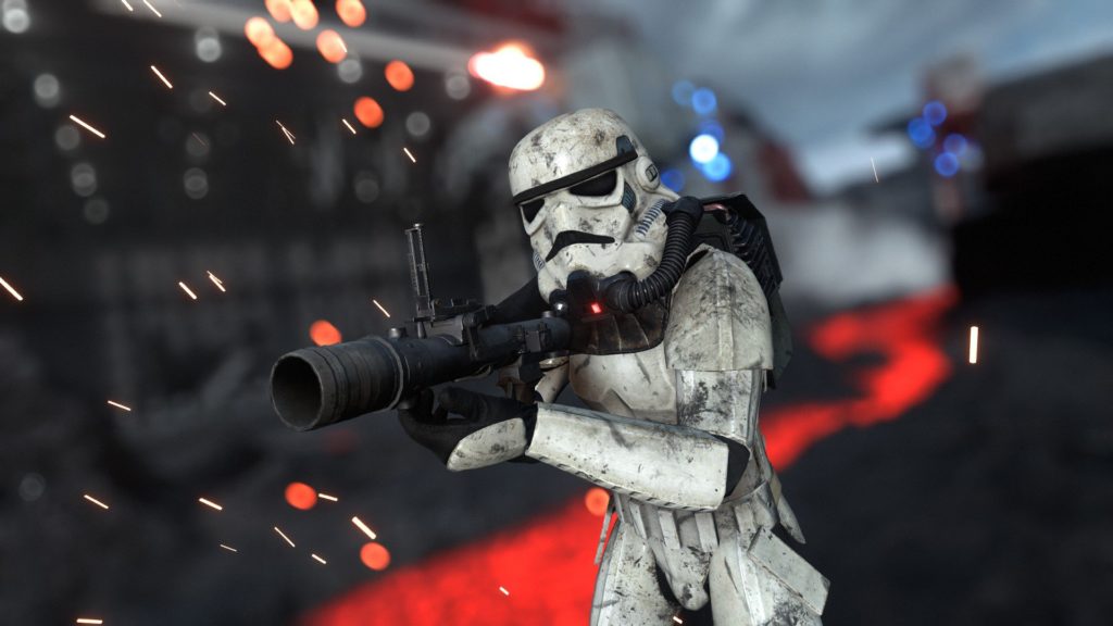 Stormtrooper on Sullust in Battlefront.