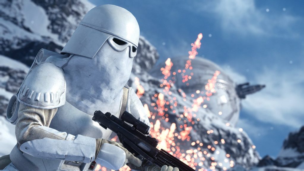 Trooper on Hoth in Battlefront.