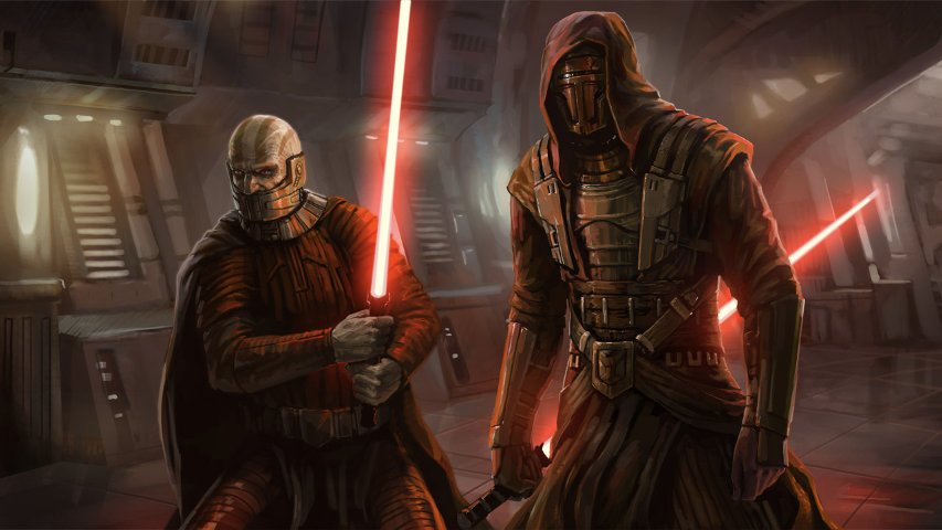 Malak and Revan artwork from KOTOR.