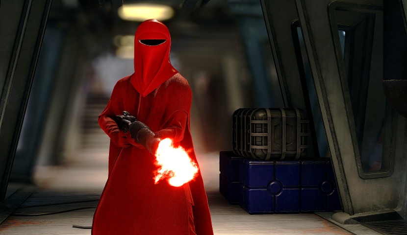 Palpatine's Royal Guard in Battlefront.