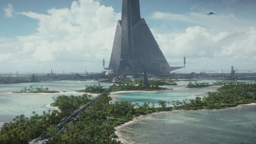 Imperial structure on Scarif.