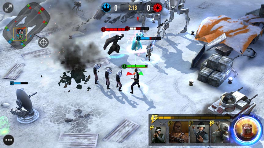 Screenshot of Star Wars: Force Arena.