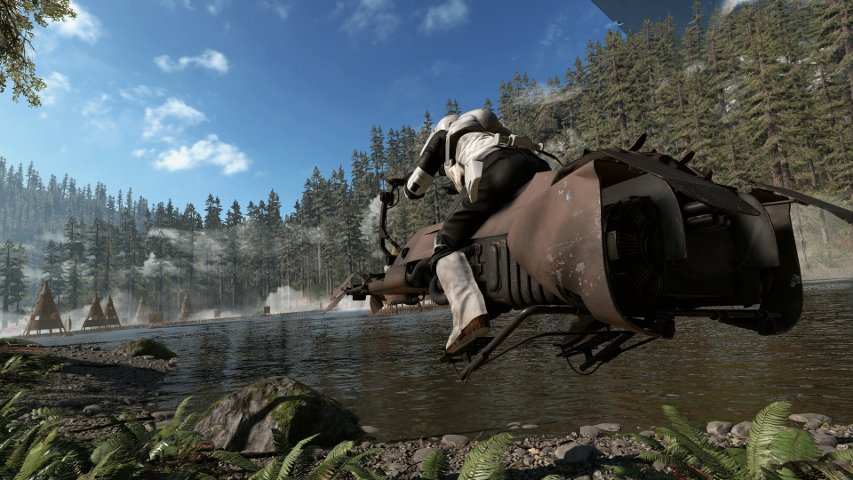 Speeder bike in Battlefront.