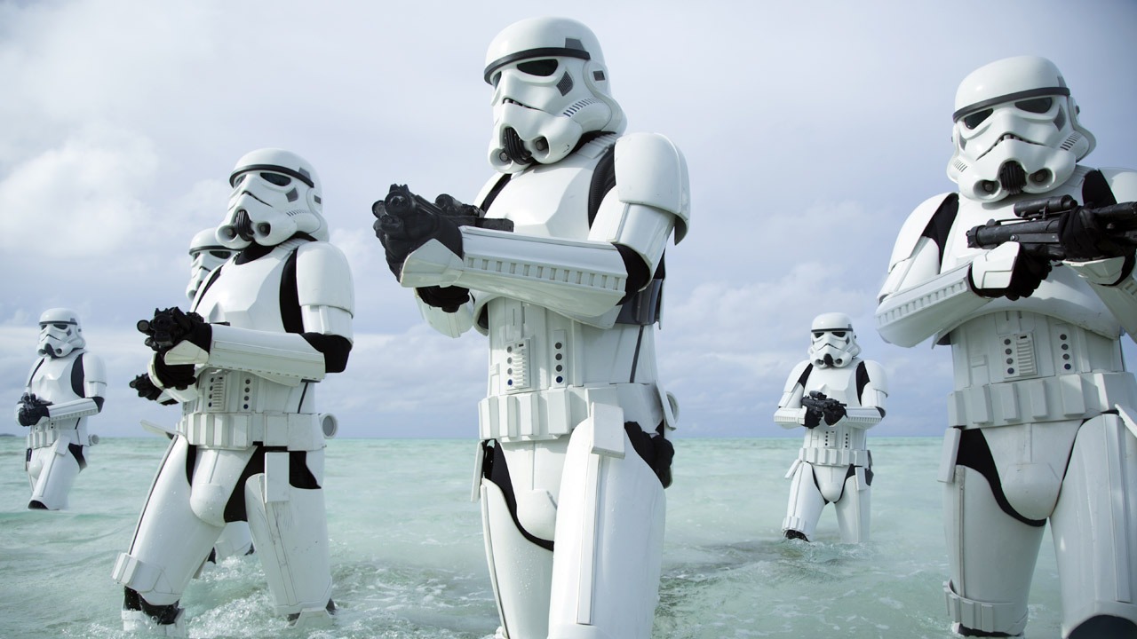 Stormtroopers on Scarif.