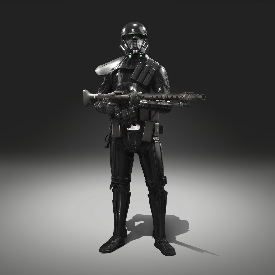 Death Trooper hero pose in Battlefront.