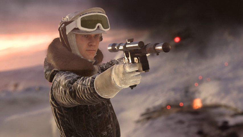 Han on Hoth in Battlefront.