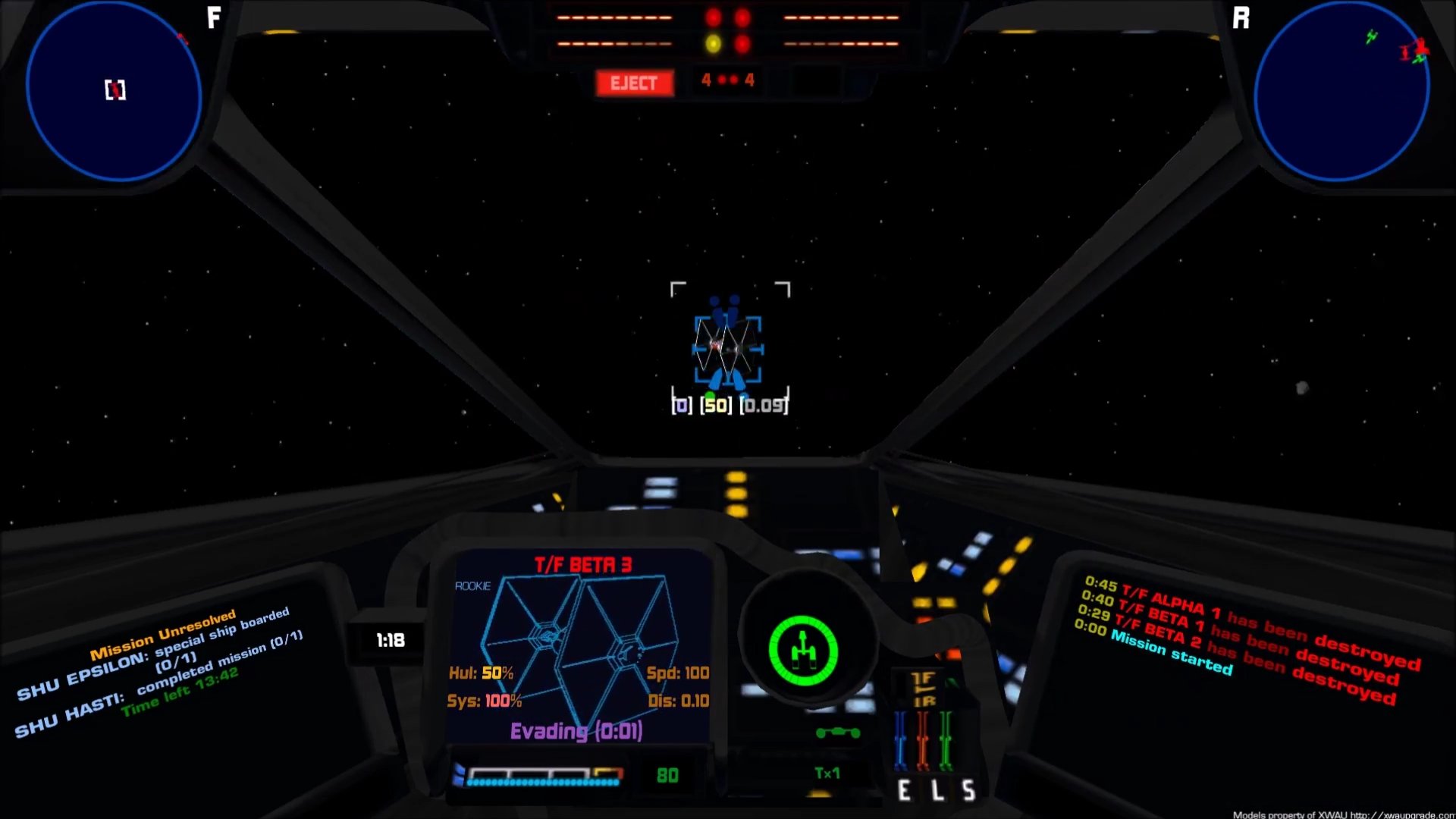Screenshot from the unofficial X-Wing remake.