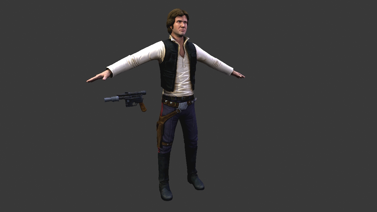 Han Solo character model.