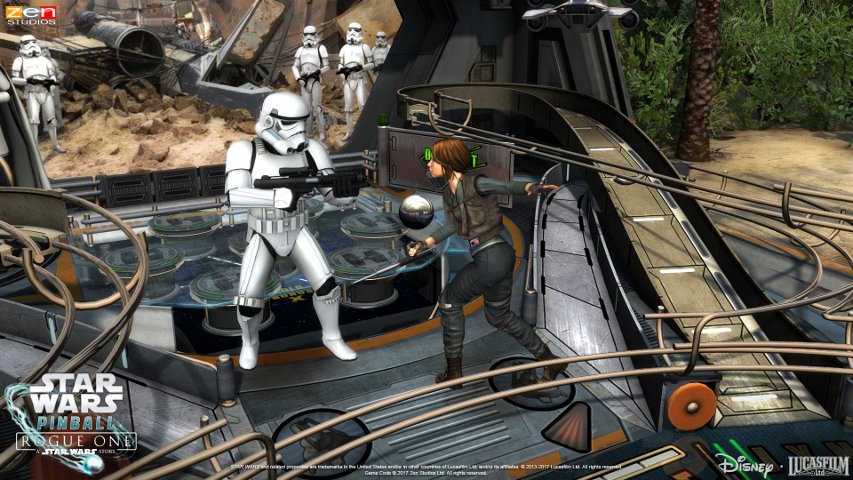 Jyn Erso in Star Wars Pinball.