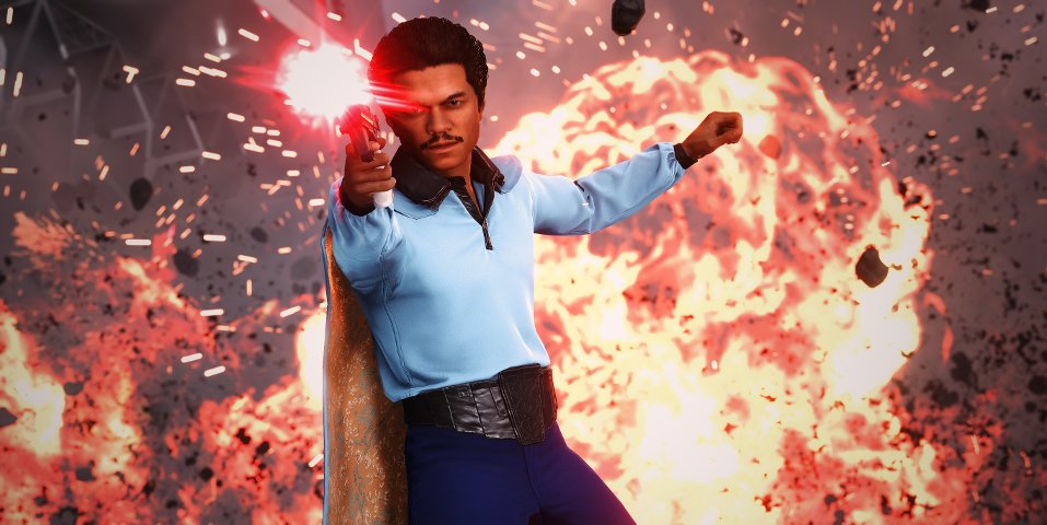 Lando and his Power Blast. Image by Cinematic Captures.