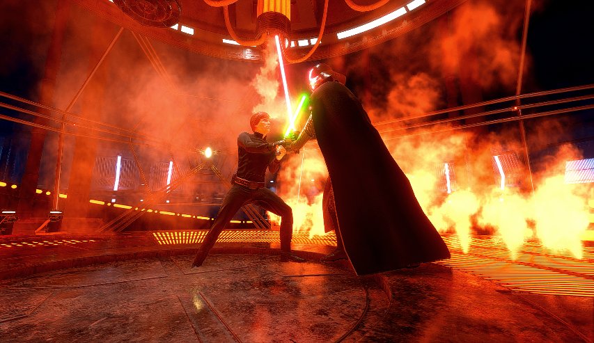 Luke vs Vader on Bespin.