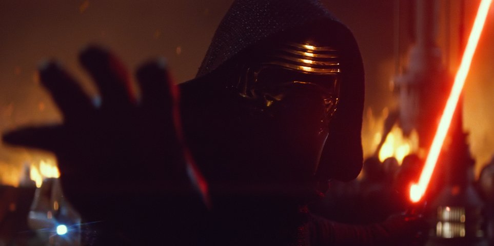 Kylo Ren in the Force Awakens.