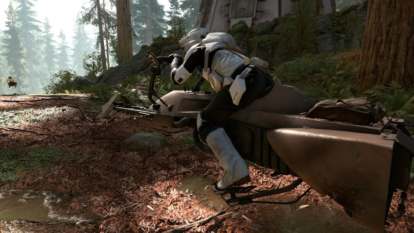 Speeder bike in Battlefront.