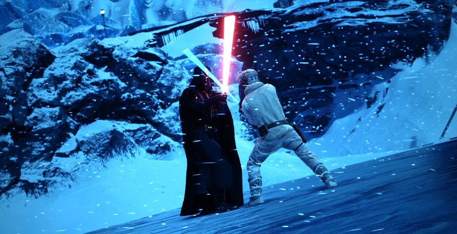 Darth Vader and Luke in Battlefront by Cinematic Captures.