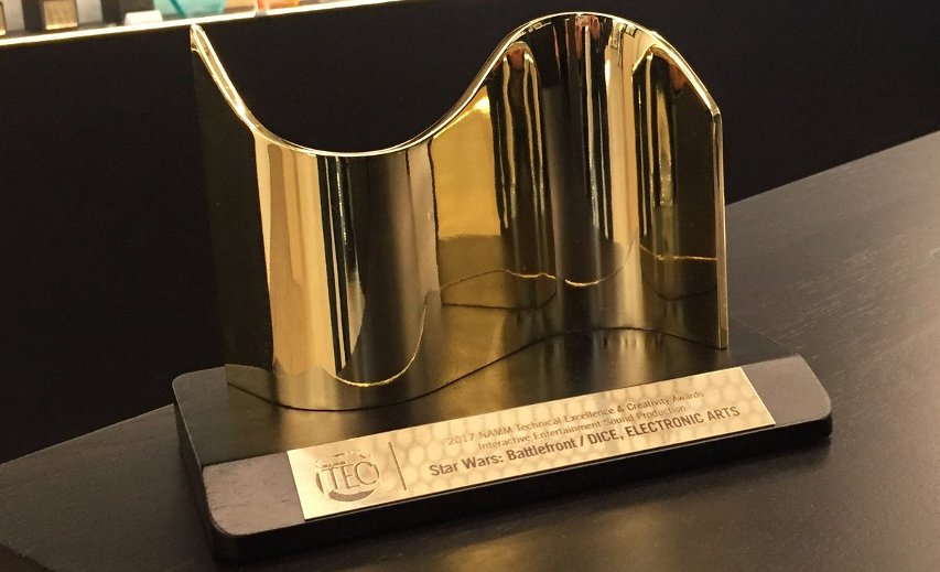DICE's 2017 TEC award for Battlefront.