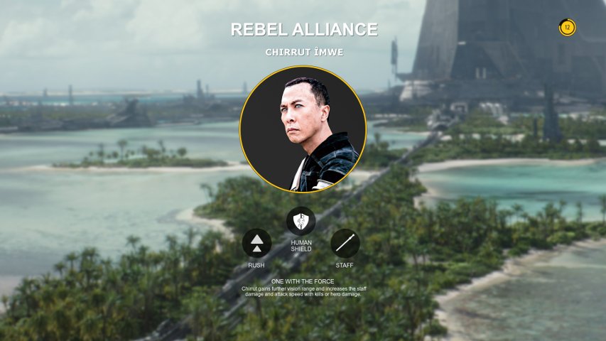 Chirrut fan-concept for Battlefront 2.