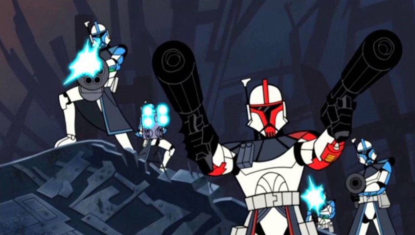 Clone Troopers from the 2003 Clone Wars TV show.