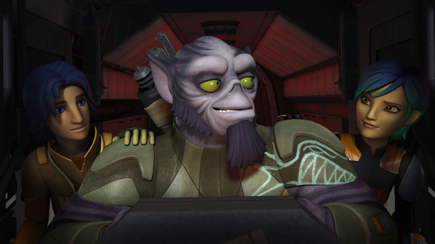 Ezra, Zeb and Sabine in Rebels.