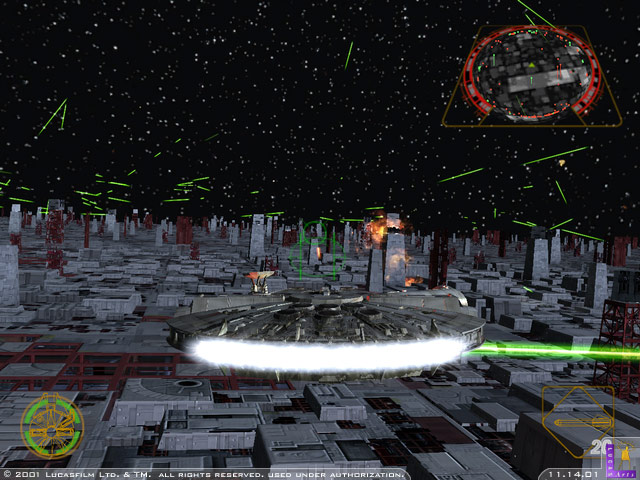 Screenshot of Rogue Squadron II: Rogue Leader.