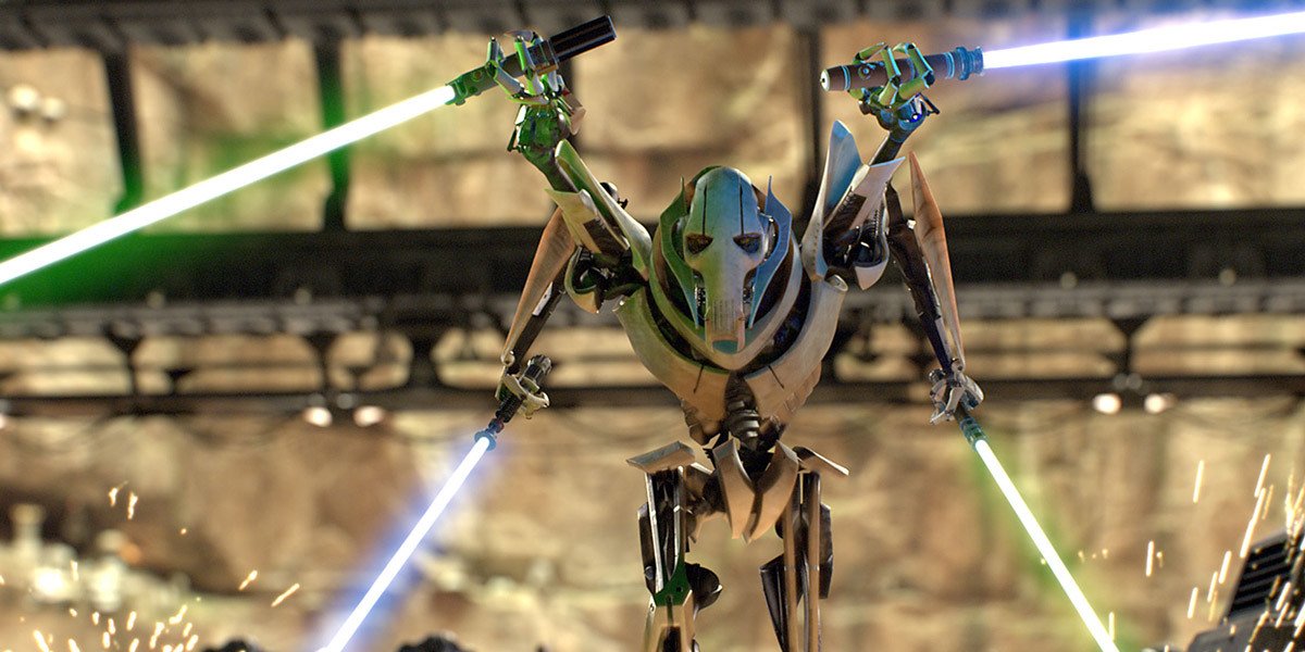General Grievous in Revenge of the Sith.