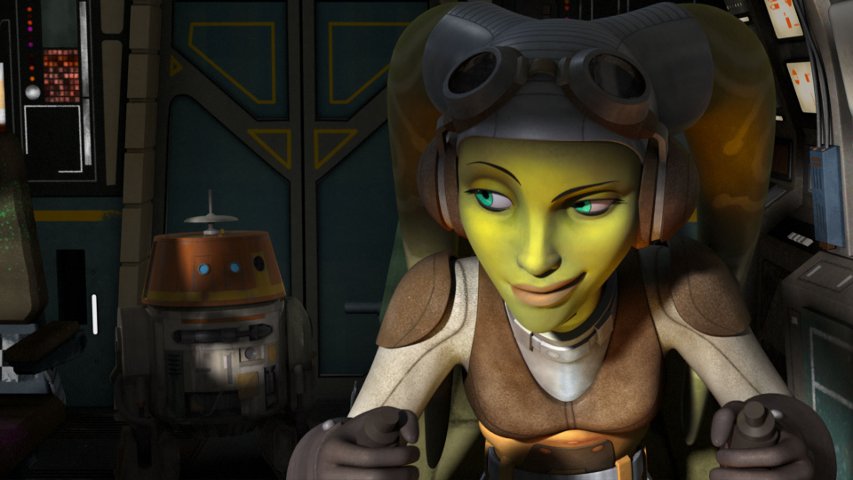 Hera and Chopper on Rebels.