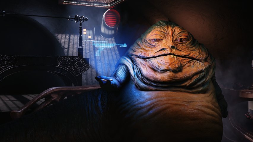 Jabba the Hutt in Battlefront as taken by Cinematic Captures.