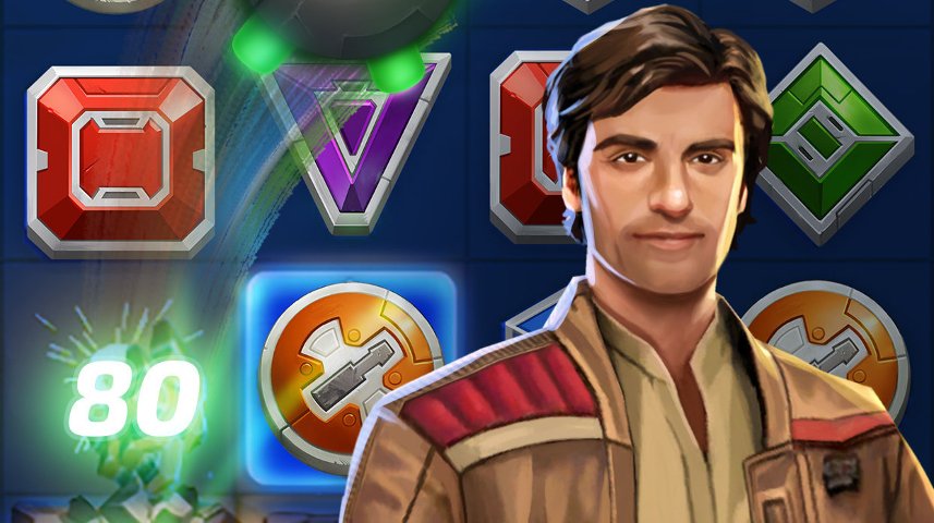 Poe Dameron in Puzzle Droids promo art.