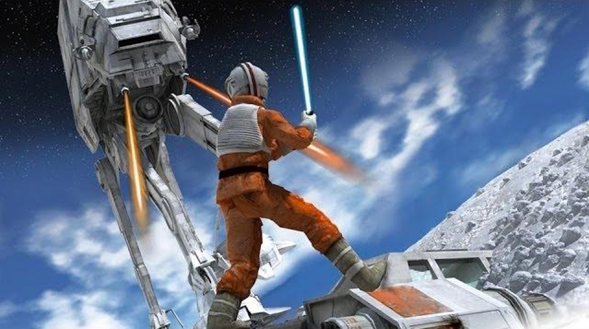 Promo image from Rogue Squadron III: Rebel Strike.