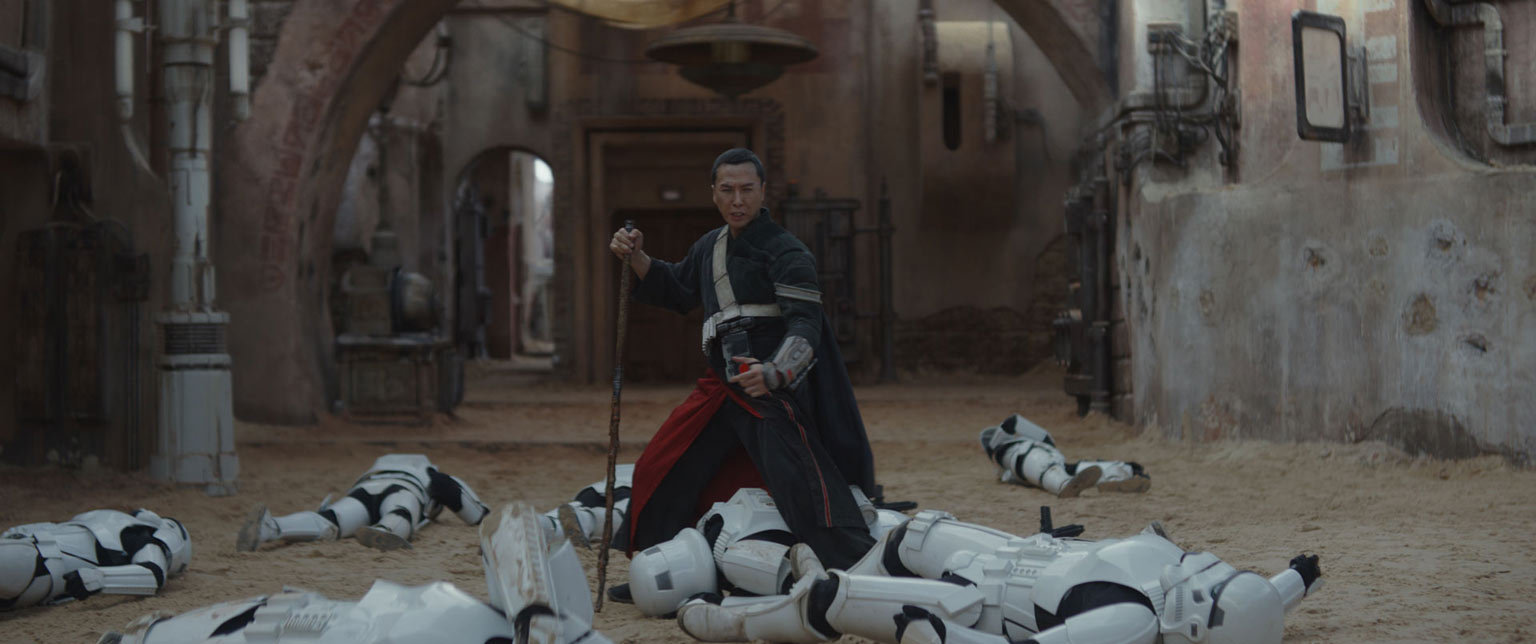 Chirrut in Rogue One.