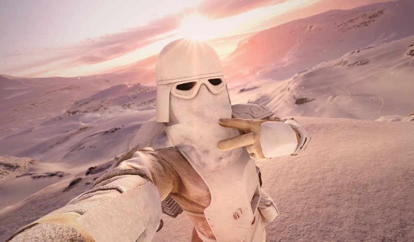 Stormtrooper selfie in Battlefront by Cinematic Captures.