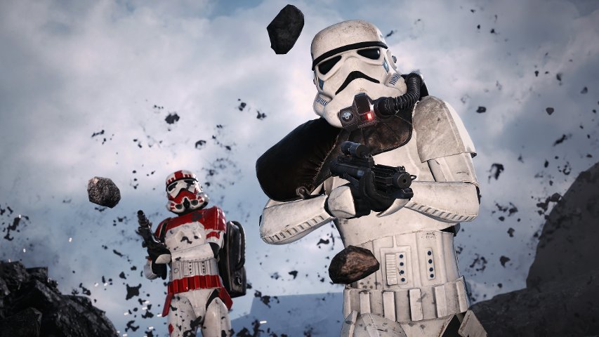 Rocks floating on Sullust in Battlefront. Image by Cinematic Captures.